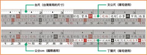 紅字尺寸|文公尺 魯班尺 紅字速查表